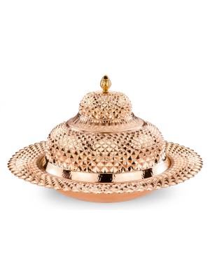 Pramit İşlemeli Kapaklı Sahan